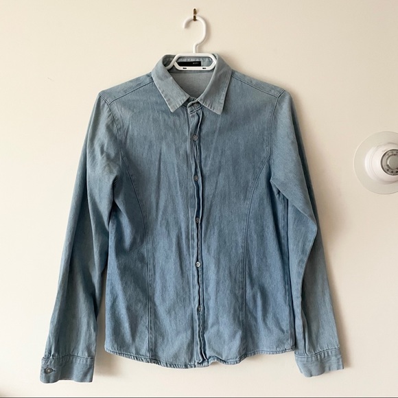 Vintage Tops - 💙 Vintage Denim Long Sleeve Top